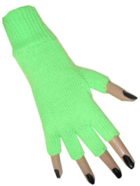 Vingerloze handschoenen neon groen