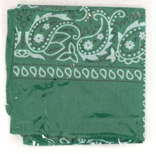 Bandana / boerenzakdoek Donker Groen - katoen