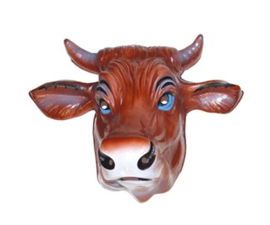 Masker koe - volwassen maat - plastic