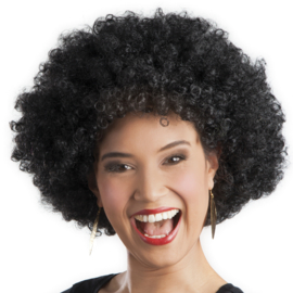 Pruik Afro Zwart (86020B)