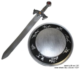 Wapenset crusader 2-delig zilver (52017E)