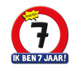 Huldeschild verkeersbord 7 jaar