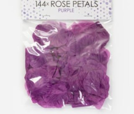 Rozenblaadjes Paars / Rose petals Purple 144 stuks