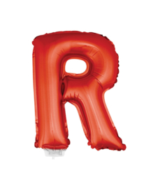 Folie Letter R - 41 cm Rood (met stokje)