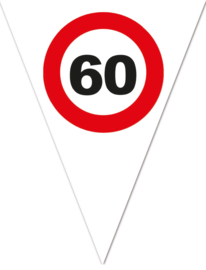 Vlaggenlijn 60 jaar Verkeersbord - 5 meter (85230E)