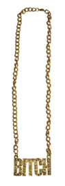 Gouden ketting Bitch (53398E)