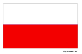Vlag Polen - 90 x 150 cm (62251E)