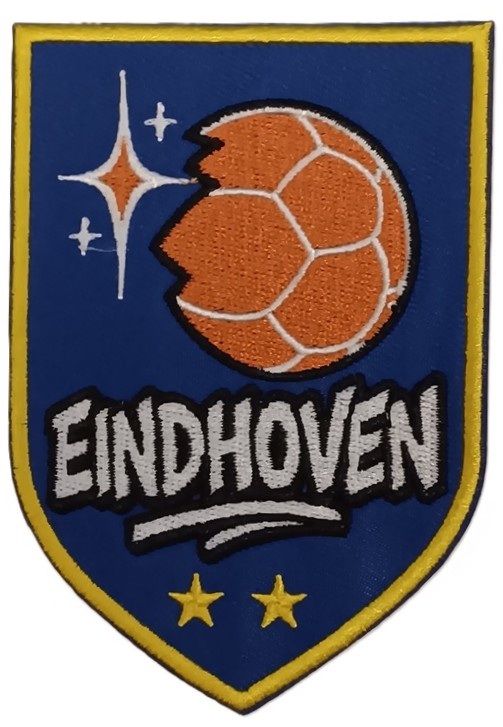 Embleem / applicatie LAMPEGAT VOETBAL - 7 X 10 cm