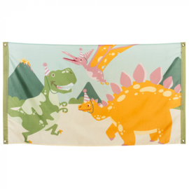 Vlag Dinosaurus / Dino Party -  90 x 150 cm (50052B)