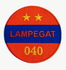 Embleem / applicatie Lampegat 040 - 2 sterren - 8 cm