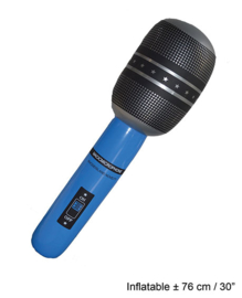 Microfoon opblaasbaar - 76 cm (56146E)