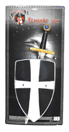 Wapenset ridders 2-delig zwart (52277E)