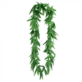 Hawaii krans / slinger groene bladeren (52269B)
