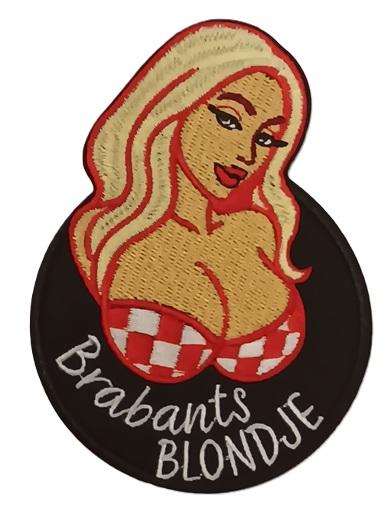 Embleem / applicatie BRABANTS BLONDJE - 10 X 7 cm
