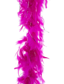 Boa Fuchsia met zilverdraad 45 gram / 200 cm