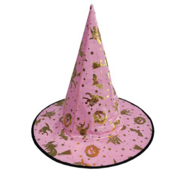 Heksenhoed roze / goud