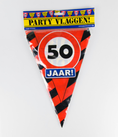 Vlaggenlijn 50 jaar Party Time - 10 meter (13032PD)