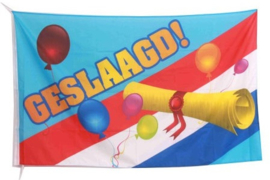 Vlag Geslaagd -  90 x 150 cm (97064P)