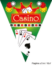 Vlaggenlijn Casino - 5 meter (84387E)