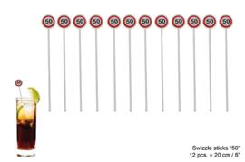 Roerstokjes / roerstaafjes verkeersbord 50 jaar