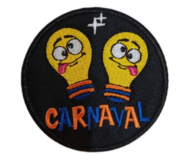 Embleem / applicatie Lampegat GEKKE LEMPKES - 7,5 cm