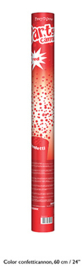 Confetti shooter rood 60 cm (red-66265E)