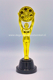 Film beeld /award / prijs goudkleurig - 23 cm (84687GF)