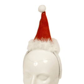 Diadeem met mini kerstmuts (90014GF)