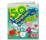 Wenskaart 50 jaar ABRAHAM