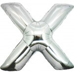 Letter X - 100 cm Zilver