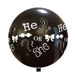 Grote ballon gender reveal - 80 cm (PT220GF)