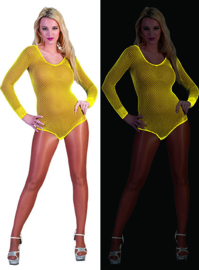 Visnet bodysuit neon Geel (59343E)