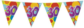 Vlaggenlijn ballonnen leeftijd 30 jaar (10 meter)