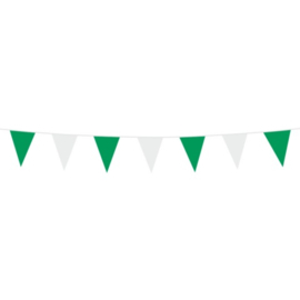 Mini vlaggenlijn Groen / Wit - 3 meter