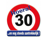 Huldeschild verkeersbord 30 jaar