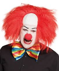 Horror clownspruik Rood (85992B)