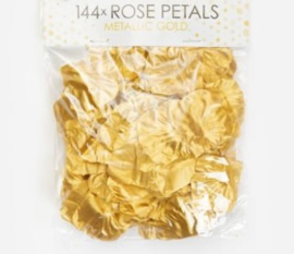 Rozenblaadjes Goud / Rose petals Gold 144 stuks