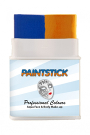 Schminkstick oranje / blauw Lampegat