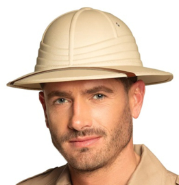 Tropenhelm jungle met elastiek