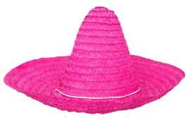 Mexicaanse hoed - sombrero - 49 cm Roze