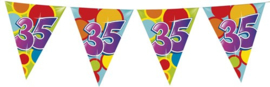 Vlaggenlijn ballonnen leeftijd 35 jaar (10 meter)