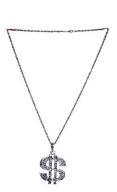 Zilveren ketting Dollar (53376E)