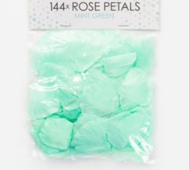 Rozenblaadjes Mint Groen / Rose petals Mint Green 144 stuks