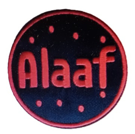 Embleem / applicatie Alaaf Rood 7,5 cm