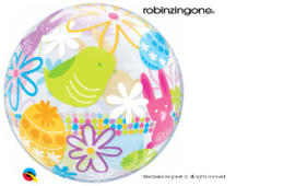 Bubble Spring Bunnies & Flowers (90595Q)