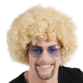 Pruik Hippie / Afro / Groove Blond (86013B)