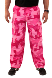 Broek camouflage roze (99112P)