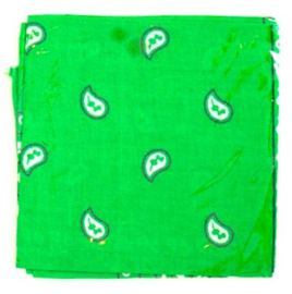 Bandana / boerenzakdoek Licht Groen - katoen