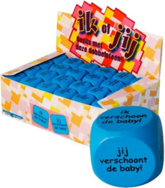 Dobbelsteen Ik of jij verschoont de baby