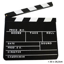 Filmklapper / film klapbord 30 x 26 cm (60046E)